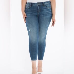 SLINK JEANS Cydni‎ Mid-Rise Curvy Stretch Ankle Jegging in Tency214 Size 18 NEW